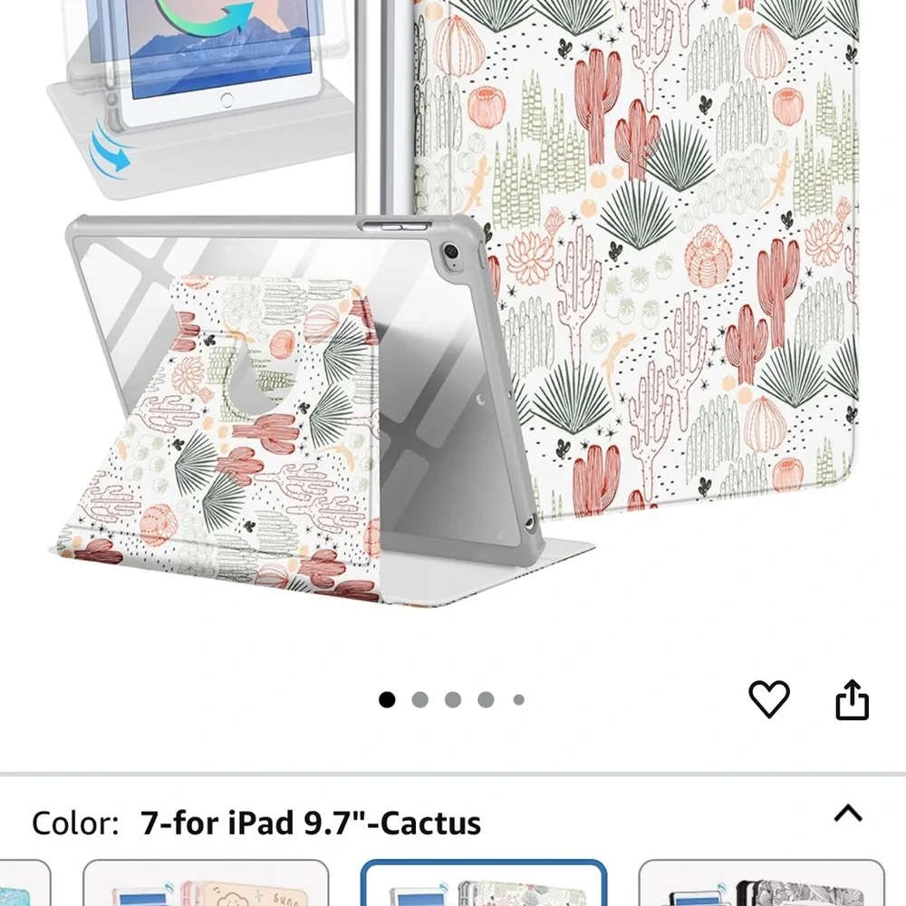 Cactus Pattern Tablet Case for iPad 9.7